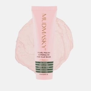 Mudmasky Pearl Polish Superglow Pink Clay Mask